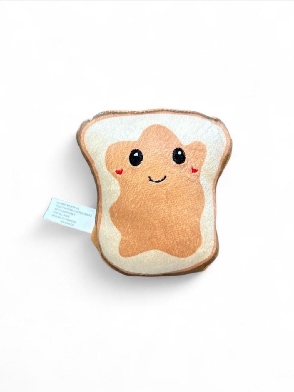 💜$5 BUNDLED- Peanut Butter Toast Plush Toy - Soft Brown & Cream